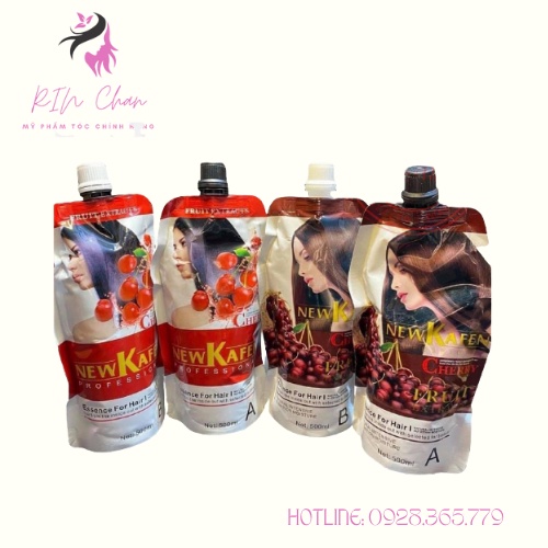 Nhuộm đen, Nhuộm nâu New Kafen Cherry CAO CẤP không dính da đầu 500MLX2. Rin Chan Store