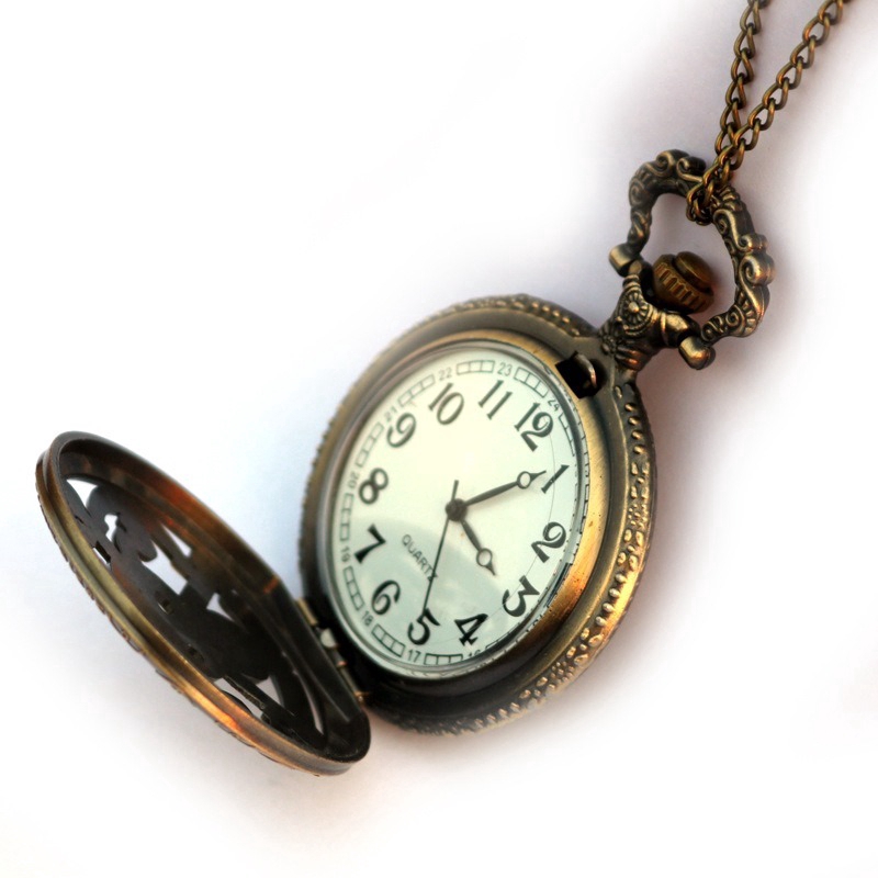 Đồng Hồ Bỏ Túi Vintage Họa Tiết Sebastian Michaelis Hoạt Hình Chất Lượng Cao