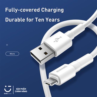 Cáp Sạc Nhanh Micro USB Baseus Superior Series cho Android Phone/ Tablet (2.4A, 480Mbps, Fast charge, ABS/ TPE Cable)