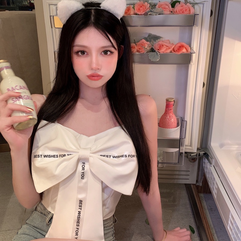 Áo ống DUNEA phối nơ xinh xắn dành cho nữ