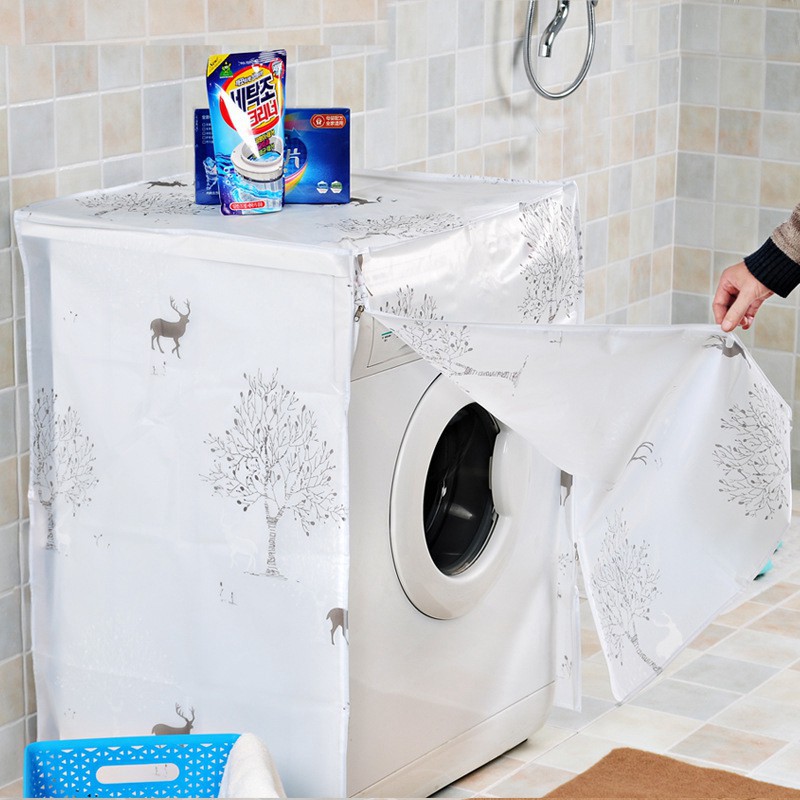 Vỏ bọc máy giặt (Phù hợp cho máy <9kg) chất liệu peva sang trọng, chống thấm nước cửa trước cửa trên tiện dụng HL10