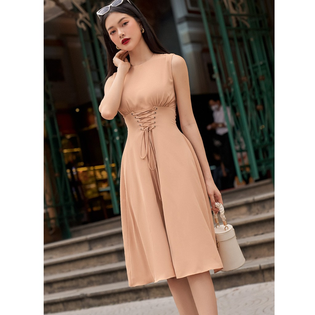 OLV - Đầm Umber Front Stitch Dress