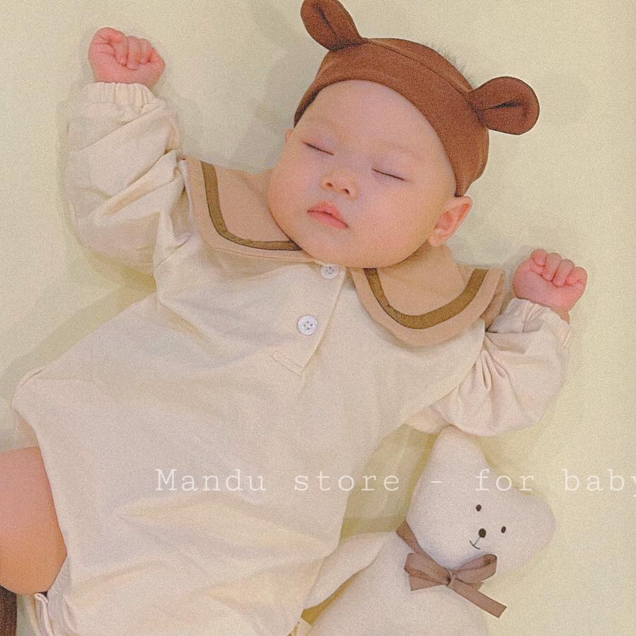 BỘ ĐỒ BODYSUIT cổ thủy thủ phong cách hàn quốc cho bé