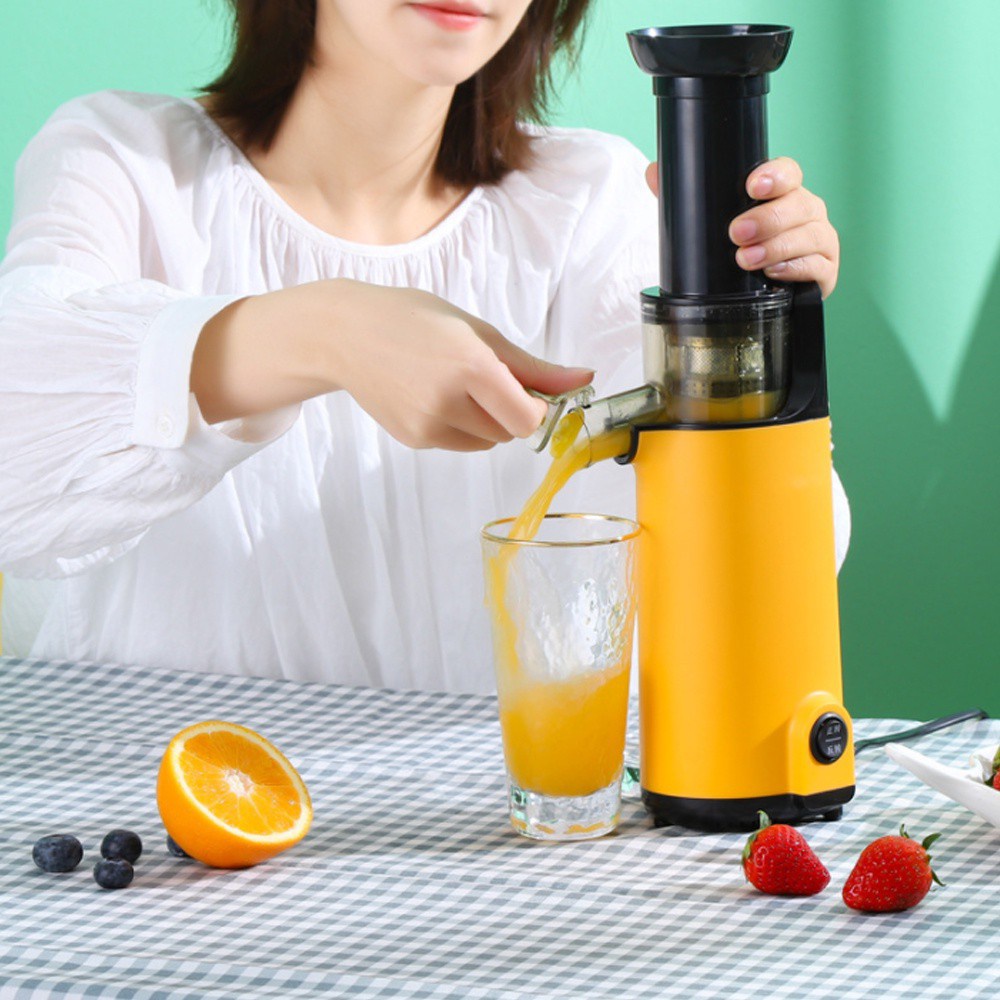 Máy Ép Chậm Mini, Ép Kiệt Nước Trái Cây, Rau Củ Đa Năng, Thiết Kế Nhỏ Gọn, Công Suất Lớn, Dễ Dàng Vệ Sinh Tiện Lợi