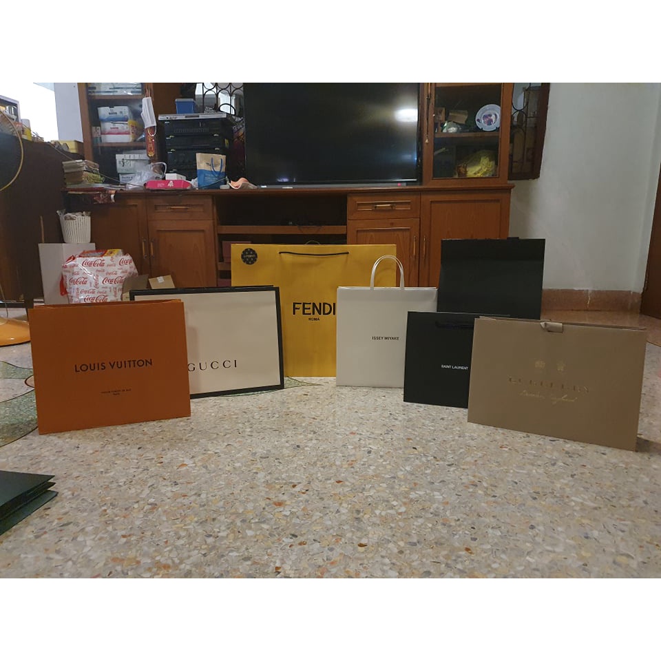 Túi Giấy Thương Hiệu Chính Hãng Cao Cấp Gucci Dior Louis Vuitton