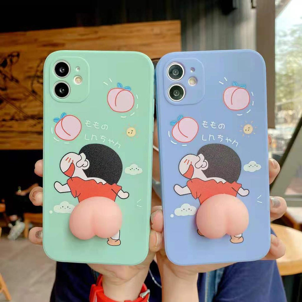 Ốp điện thoại mềm họa tiết cậu bé Shin cho iPhone 12 Pro Max 12mini SE 2020 7plus 8plus xr xs 6plus 11 Pro Max XSMAX | BigBuy360 - bigbuy360.vn