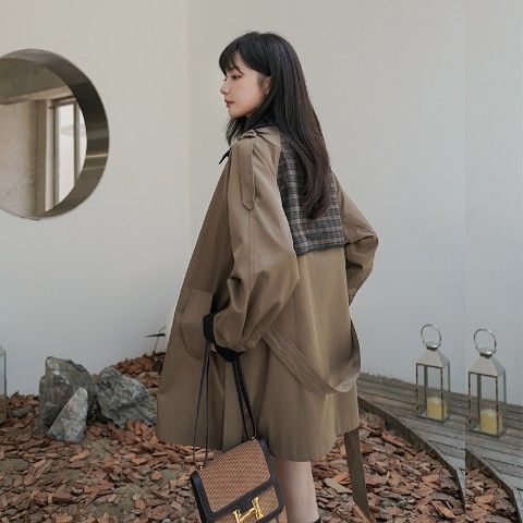 Áo khoác dáng rộng phong cách Hàn Quốc cổ điển thời trang