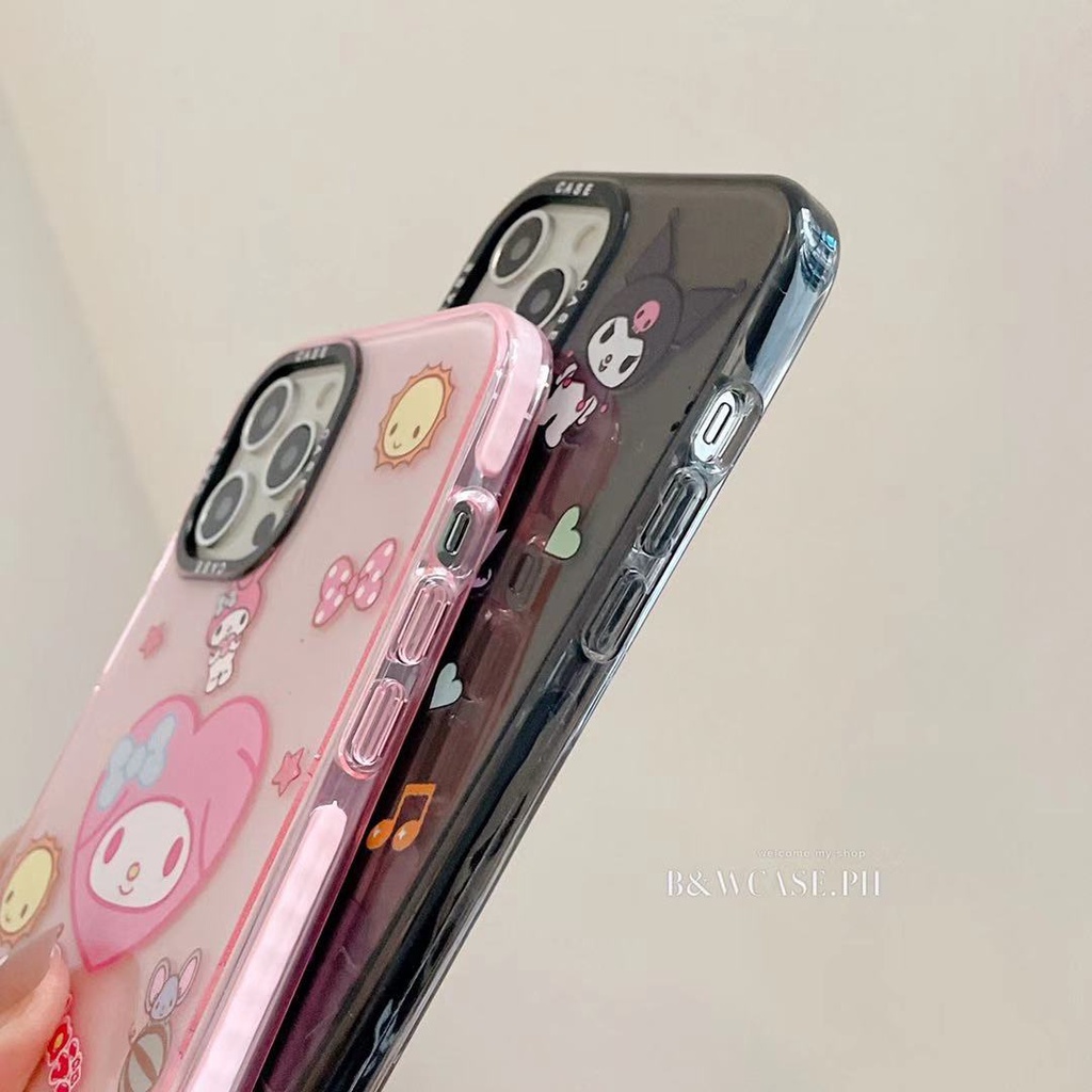 Ốp Điện Thoại Mềm Trong Suốt Chống Sốc In Hình Kuromi Melody Cho iPhone 13 12 11 Pro Max XR IX XS Max i6 6s 7 8 Plus