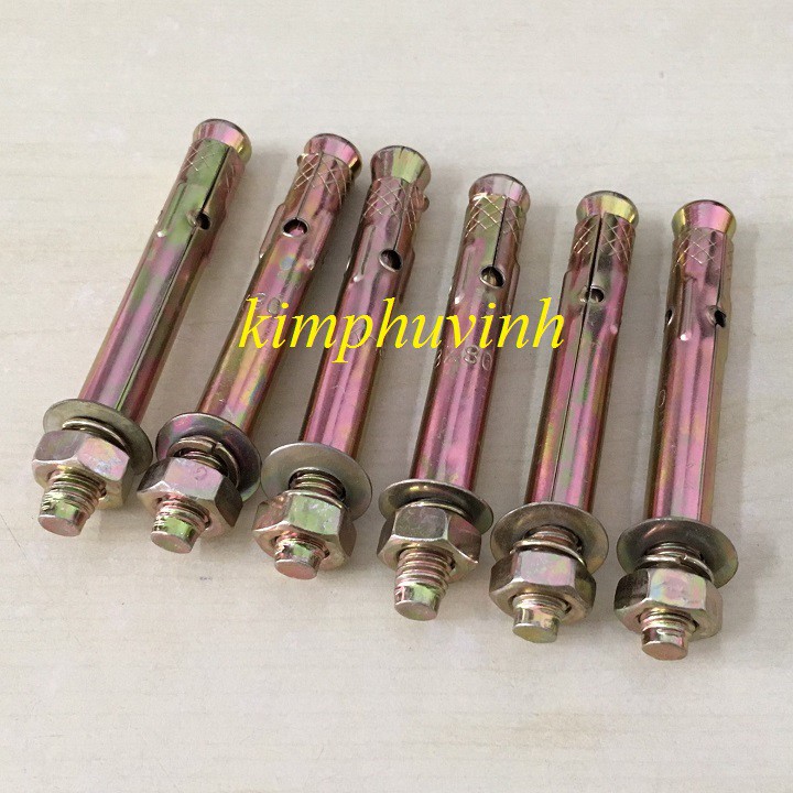 10 con - 8x80MM TẮC KÊ NỞ SẮT - BULONG NỞ SẮT 8li