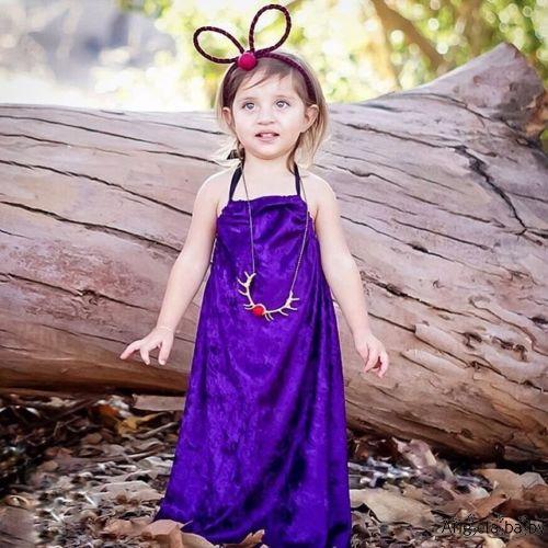 Đầm xoè Tutu vải nhung cho bé gái