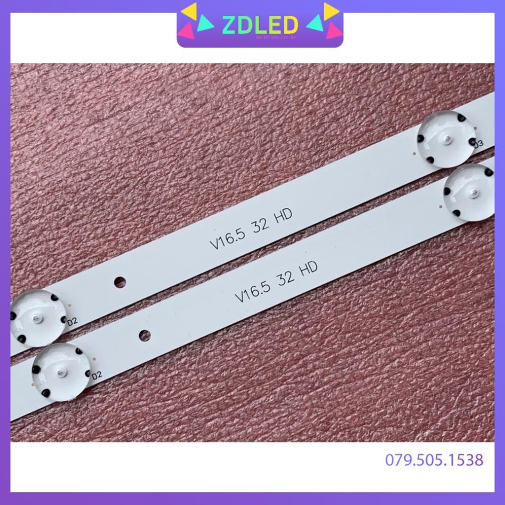 THANH LED TIVI LG 32LH591D 32LJ571D 32''V16.5 ART3 2718 REV0.11 V16.5 32 DH MỚI 100%, THANH 2 THANH, MỖI THANH 5 BÓNG 3V