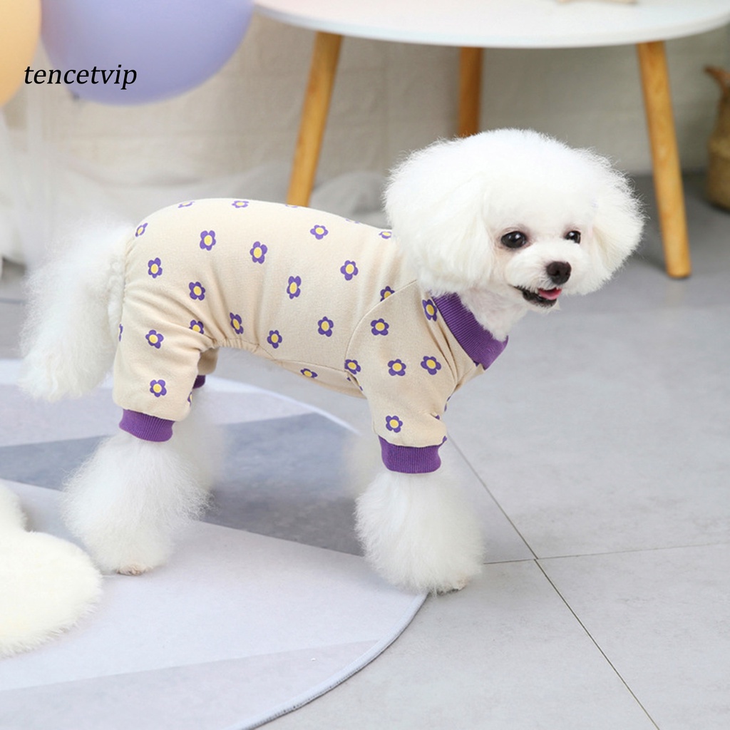 Bộ Đồ Ngủ Liền Thân Mềm Mại Dễ Thương Cho Cún Cưng
