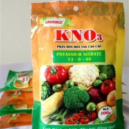 Phân bón lá KNO3 Lavamix- Nguyên liệu nhập khẩu Israel bịch 200gr..