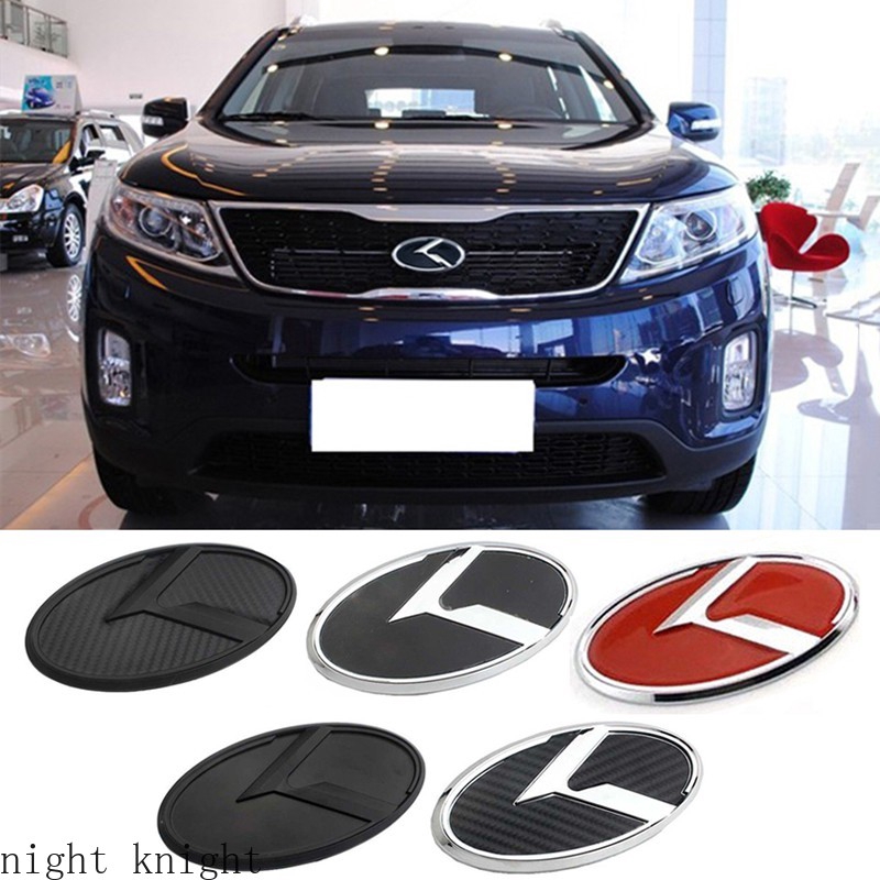 Miếng dán trang trí lưới tản nhiệt hình logo xe hơi KIA K3 K5 RIO Sportage sorento 3D