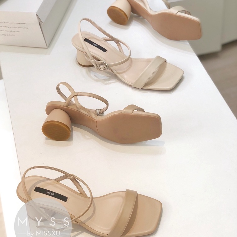 Giày sandal nữ bản ngang cài quai sau 4 cm thời trang MYSS - SD121