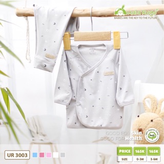 Bộ SS QA cúc chéo petit 0-6m (vải mỏng)