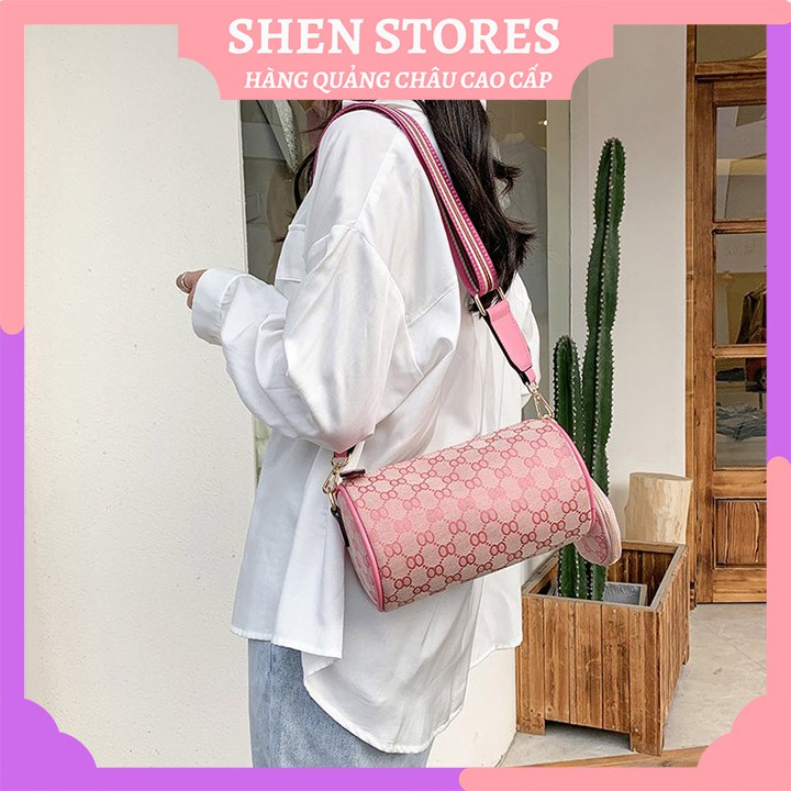 Túi trống mini, túi xách đeo chéo nữ đẹp kèm ví tròn cao cấp phong cách Hàn Quốc giá rẻ SHEN STORE T0698