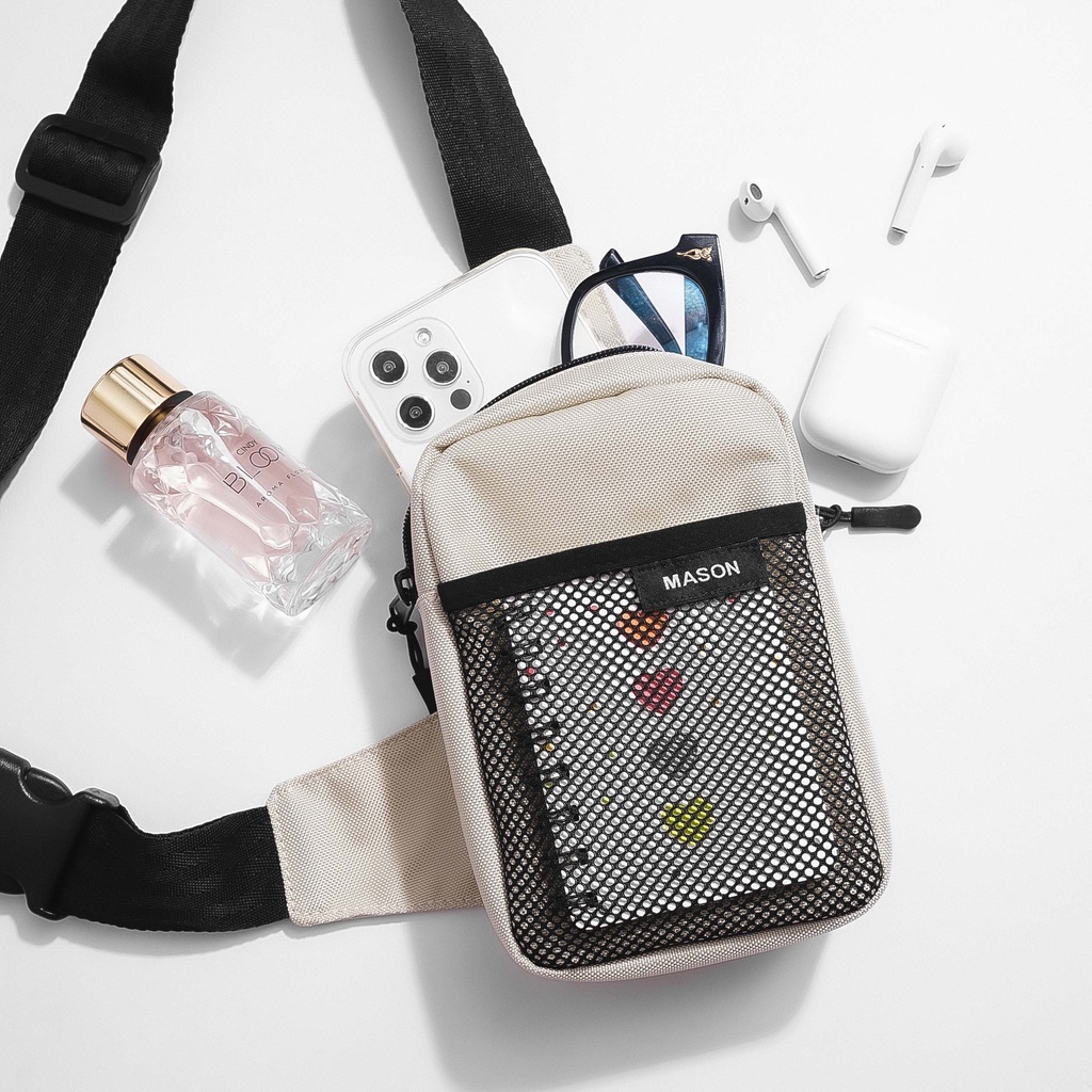 Túi đeo chéo mini nam nữ unisex Color Bag vải Polyester Canvas chống thấm nước thương hiệu MASON - M26