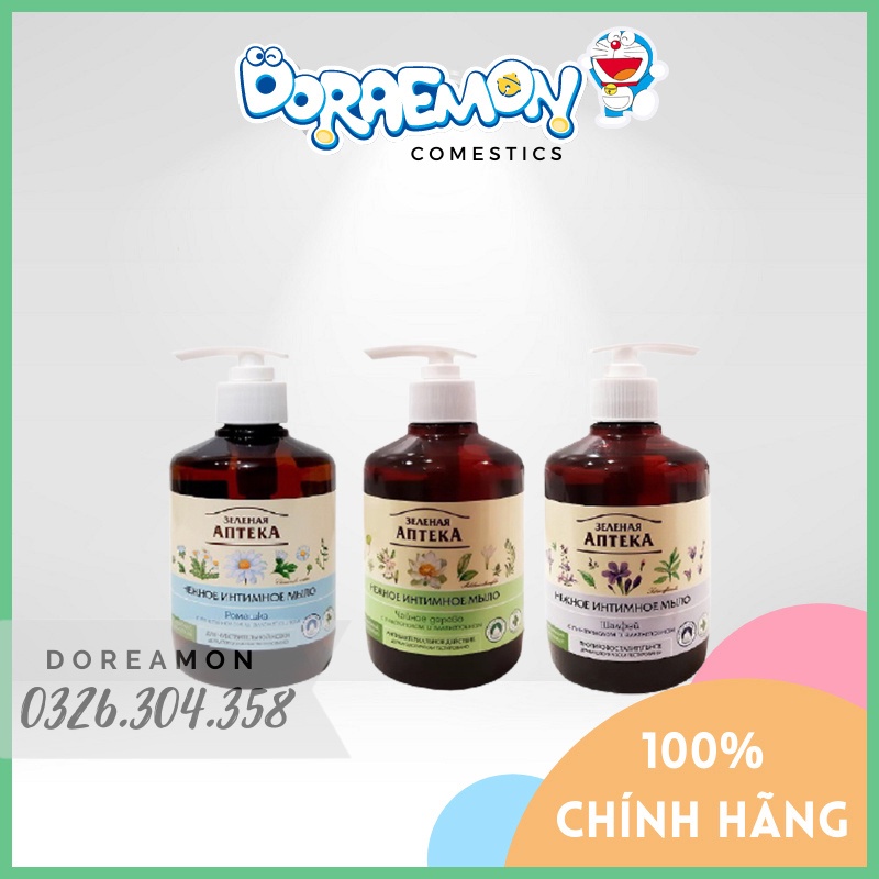 Dung dịch vệ sinh Apteka Nga [CHÍNH HÃNG] 3 MÙI 370ml - Dạng Gel - Cho cô bé thêm khỏe mạnh