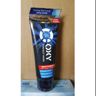 Kem rửa mặt rửa sạch bã nhờn ngừa khuẩn mụn cho nam Oxy Perfect Wash 50g/100g