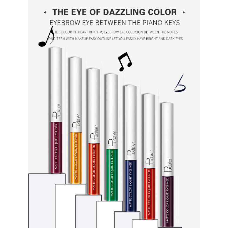 Bút kẻ mắt nước PUDAIER 15 màu tùy chọn 11.6 g | BigBuy360 - bigbuy360.vn