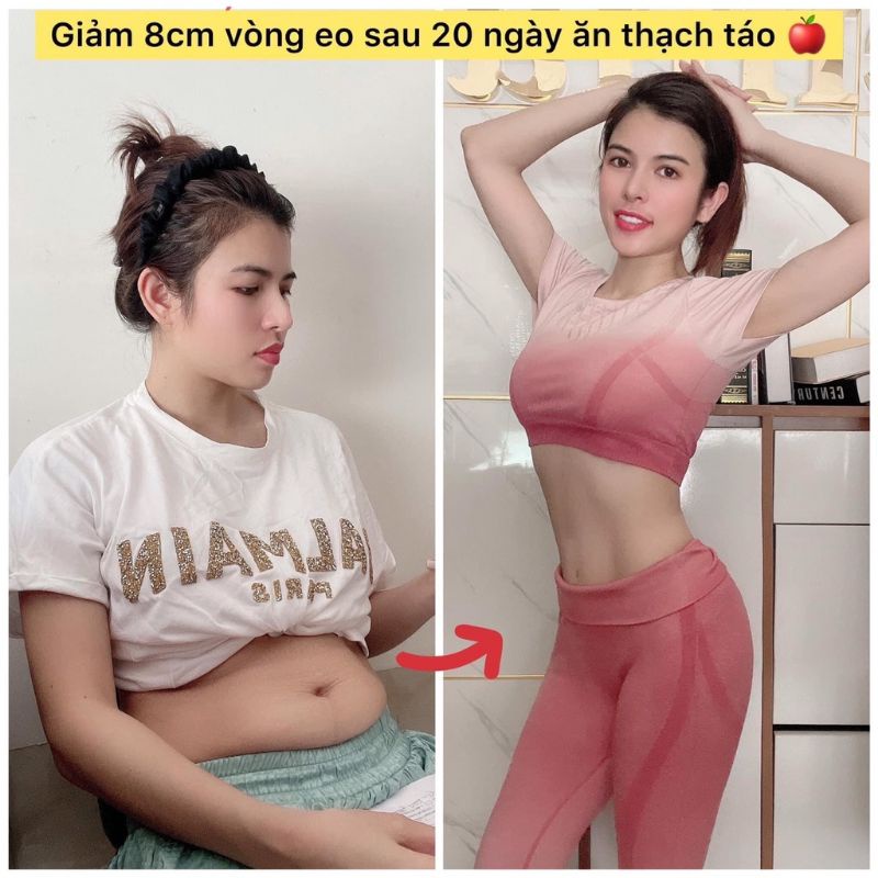 Thạch táo hemia siêu giảm mỡ, cam kết chuẩn công ty