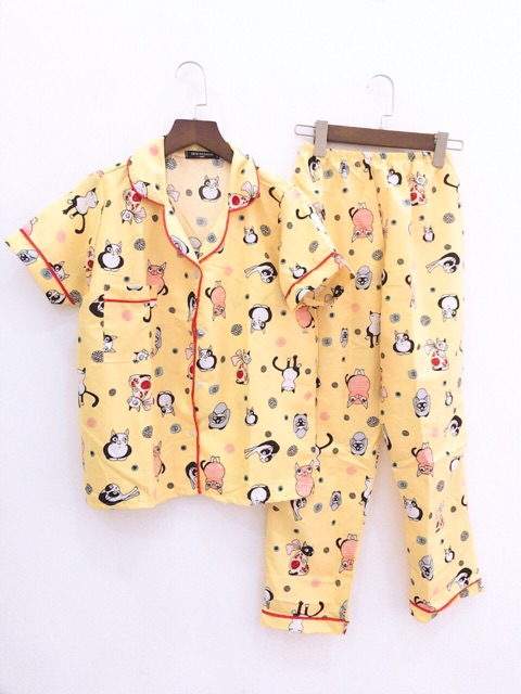 [Hình thật]-Bộ đồ pijama Lụa mát ( dưới 57 kg) -Video thật | BigBuy360 - bigbuy360.vn