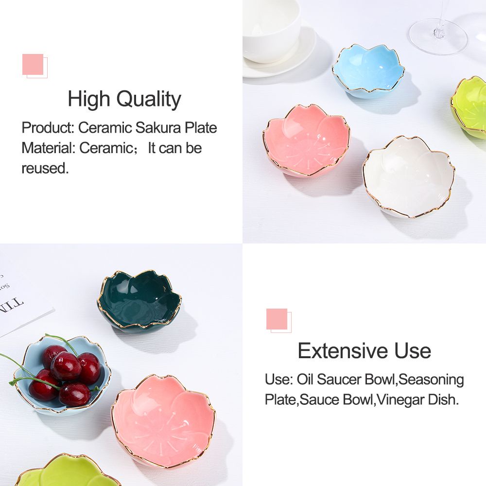 Chén sứ mini họa tiết hoa anh đào phong cách Nhật Bản độc đáo