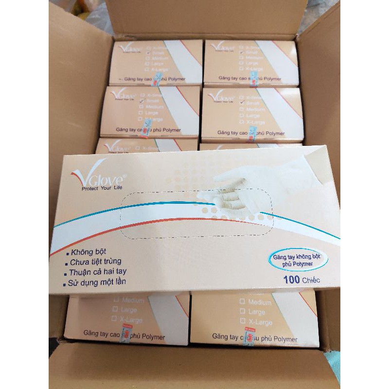 Găng tay y tế không bột Nitrile và găng tay Latex hộp 100pcs | BigBuy360 - bigbuy360.vn