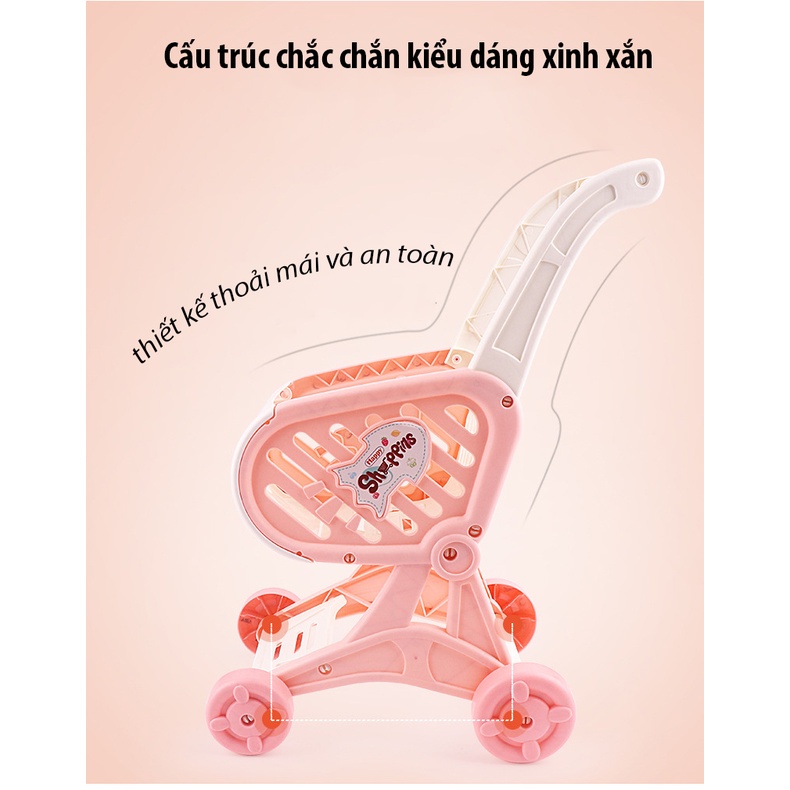 Xe Đẩy Đồ Chơi Siêu Thị Cho Bé Trai Và Bé Gái ,Xe Đẩy Giúp Bé Tập Đi Thiết Kế Thông Minh An Toàn Cho Bé