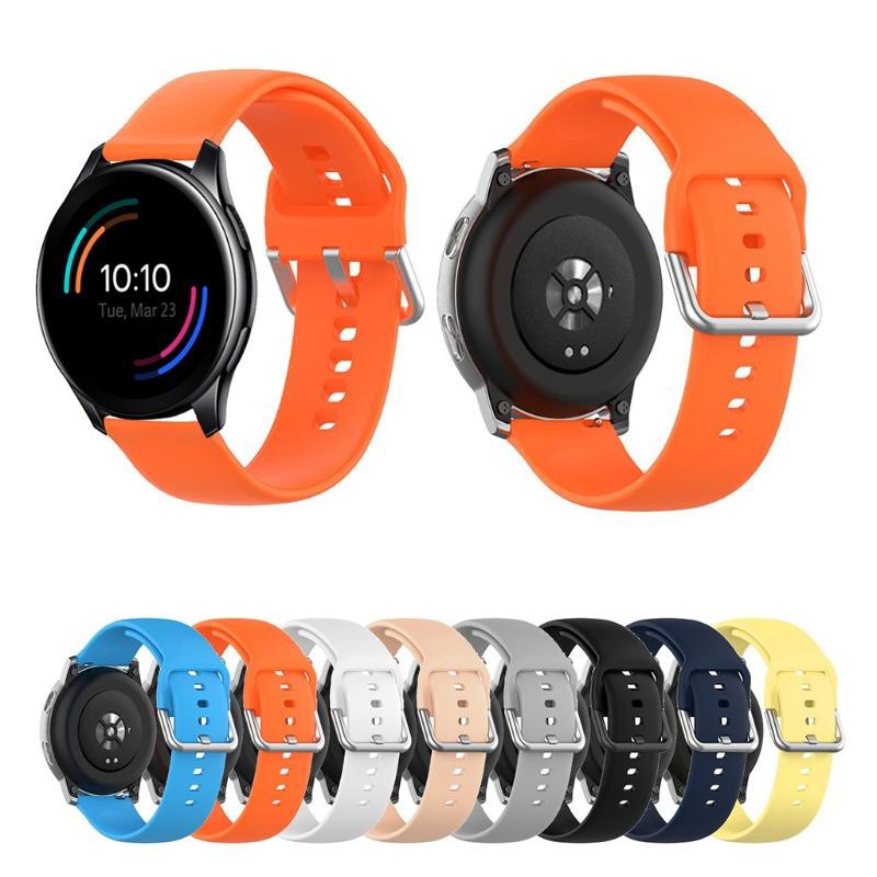 Dây Đeo Thay Thế Chất Liệu Da Màu Xanh Thời Trang Cho Oneplus Watch