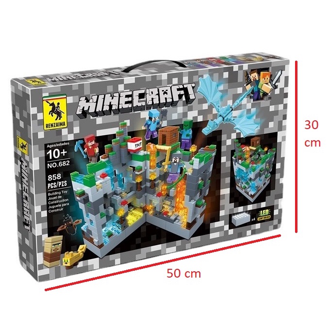 Xếp hình Lego Minecraft My World 551 chi tiết có đèn led TKTX