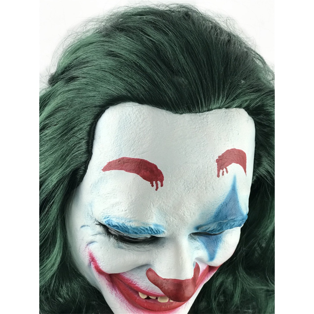 Halloween Joker Mặt Nạ Chú Hề Tiệc Nhập Vai Mặt Nạ Cách Nhiệt Cao Su Thích Hợp Cho Nam Nữ | Cici01