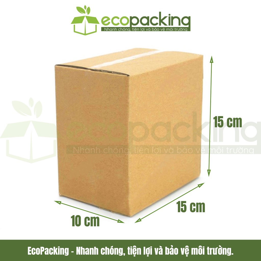 [XẢ KHO] Combo 20 thùng hộp carton 15x10x15 cm đóng gói giao hàng