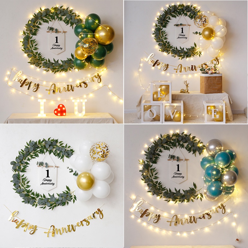 Combo set trang trí kỉ niệm happy anniversary