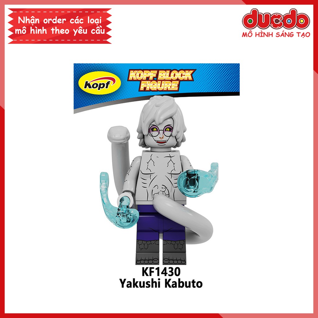 Minifigures các nhân vật Naruto Madara Kikimaro Kabuto - Đồ chơi Lắp ghép Xếp hình Mô hình Mini Kopf KF6126