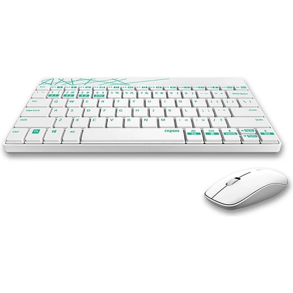 Bộ bàn phím và chuột không dây Rapoo 8000S - Hàng chính hãng