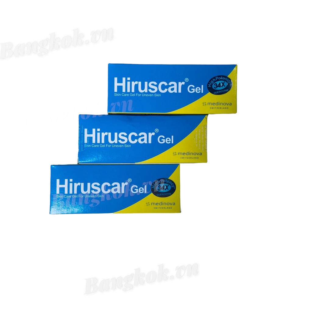 Gel cải thiện sẹo vừa, sẹo lõm, sẹo thâm Hiruscar Gel 7g