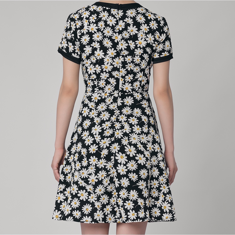 Đầm hoa nhí, váy hoa nhí HECCI hai dây dáng xòe nữ tính V325