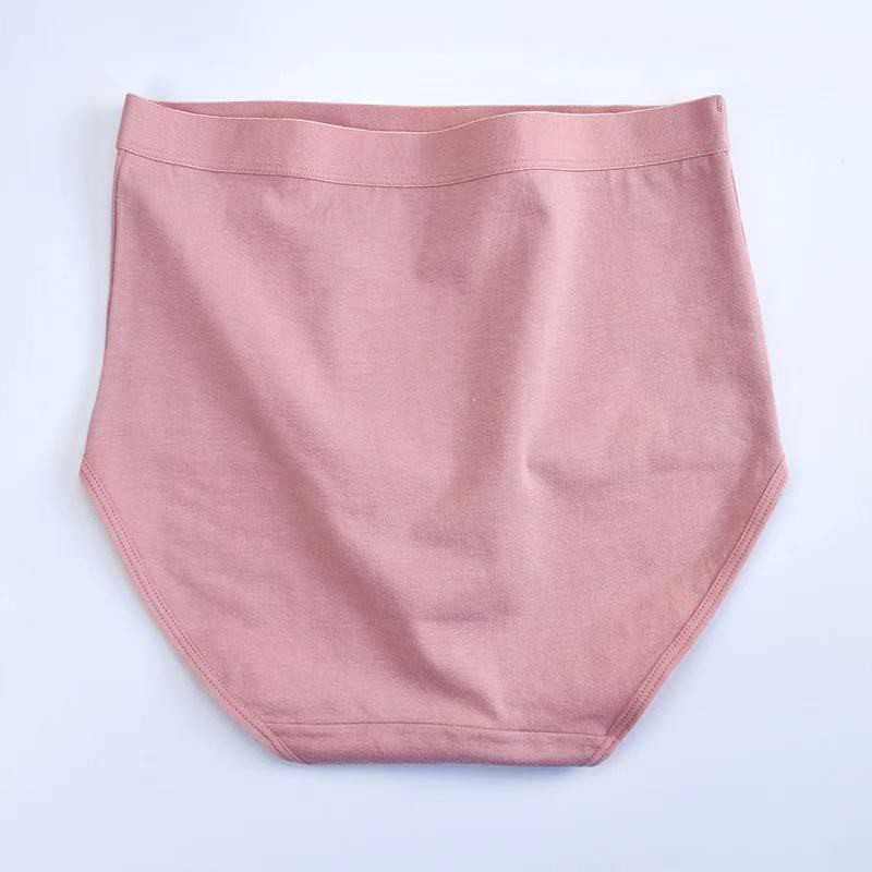 Quần Lót Cotton Lưng Cao Kháng Khuẩn Thoáng Khí 6 Màu Tùy Chọn Size M-3xl Cho Nữ