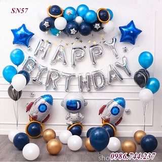 Set Bóng Bay Trang Trí Sinh Nhật Phi Hành Gia Mã SN57