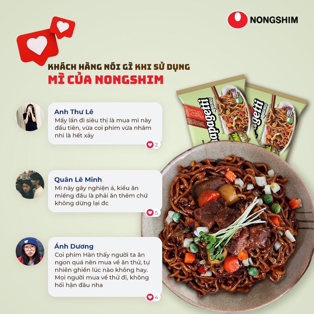 Mì Xào - Mì Trộn Cay - Mì Trộn Tương Đen Nongshim Hàn Quốc - Dạng Gói - Nhiều hương vị lựa chọn | BigBuy360 - bigbuy360.vn