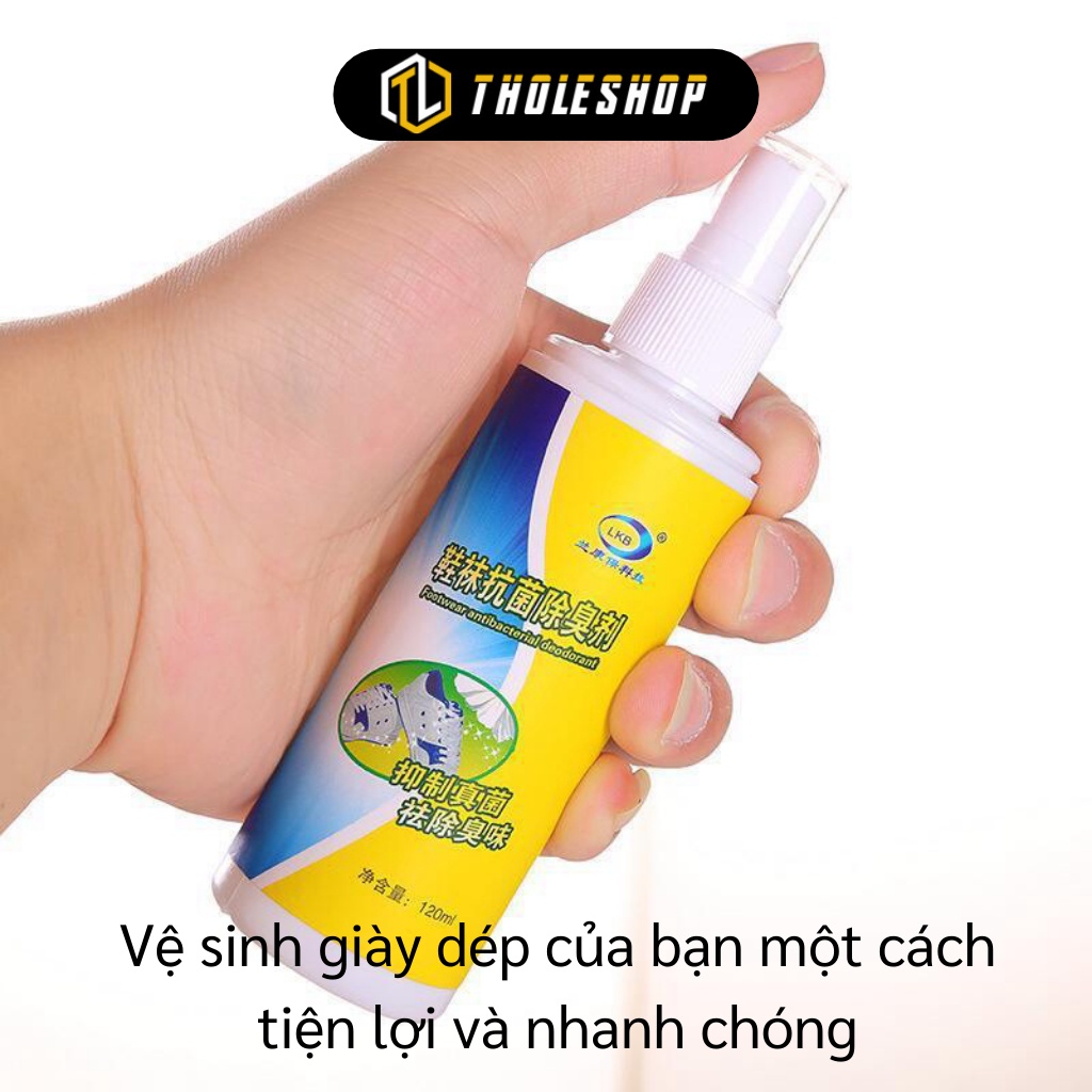 Khử Mùi Giày - Chai Xịt Khử Mùi Hôi Chân, Tạo Mùi Thơm Và Lưu Giữ Hương Thơm 120ml 5394