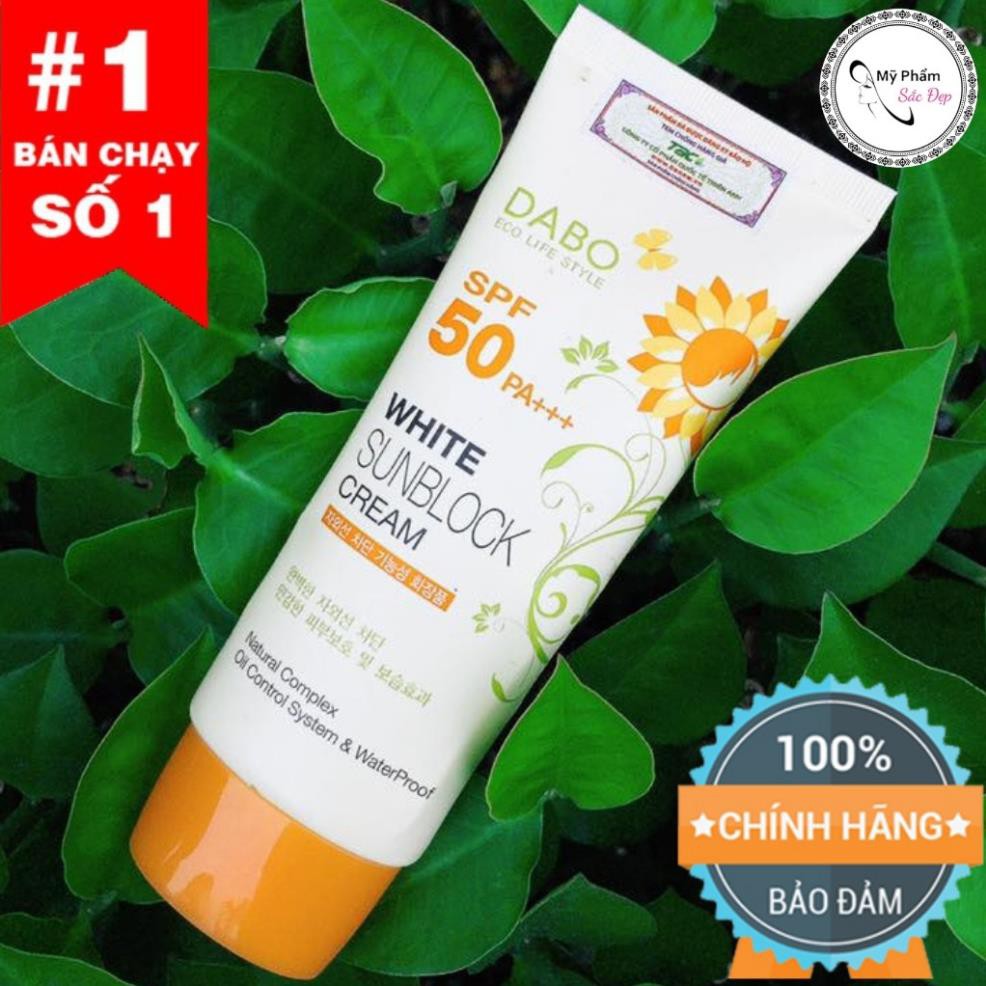 Kem chống nắng DABO White Sunblock Trắng da kiềm dầu lâu trôi chống nắng trên 8 tiếng (Chính hãng) | BigBuy360 - bigbuy360.vn