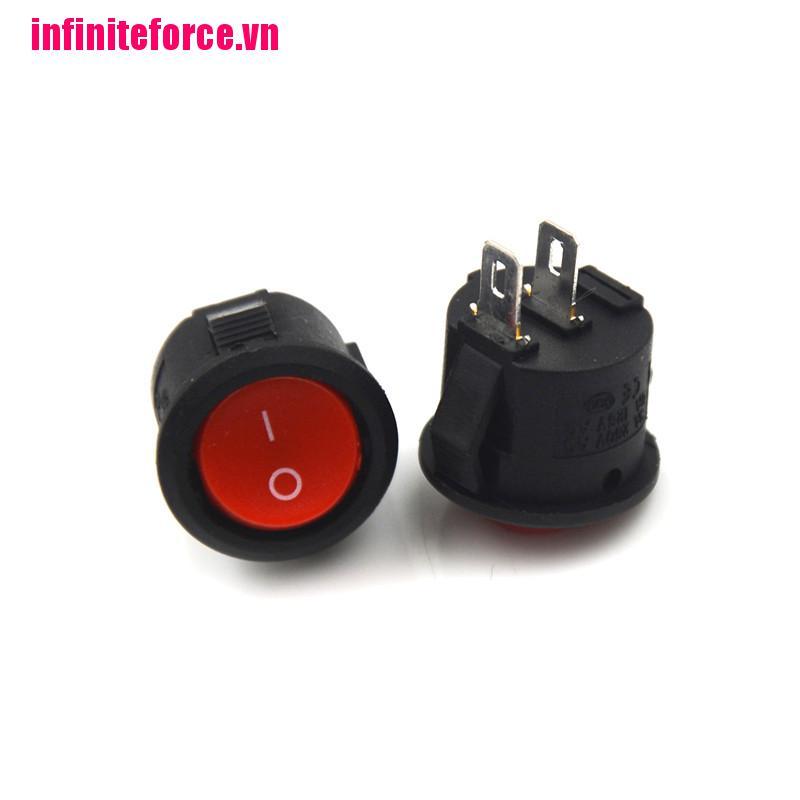 Set 10 Công Tắc On-Off 2-Pin 16mm 3A Chất Lượng Cao