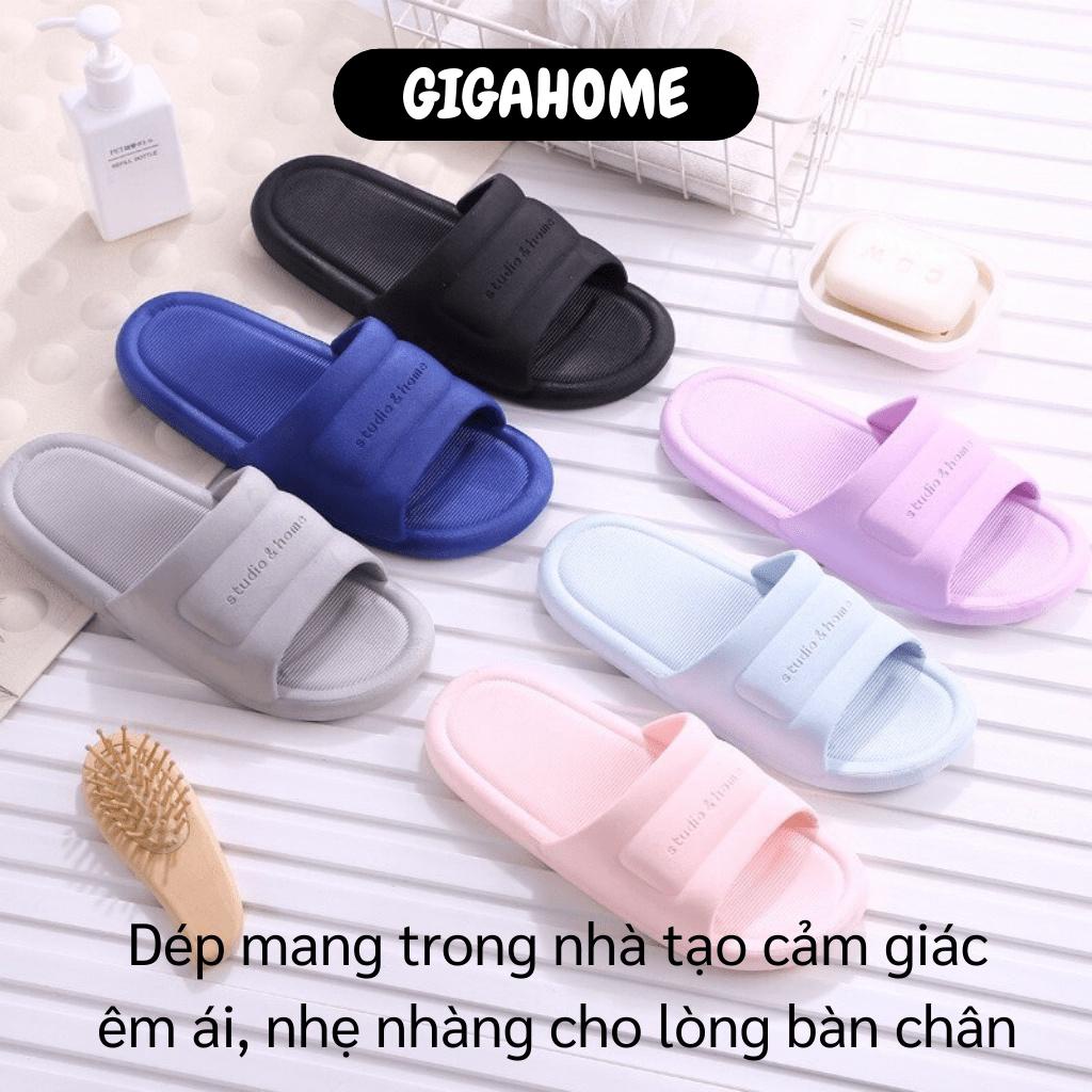 Dép Đi Trong Nhà GIGAHOME Dép Nam Nữ Mang Nhà Tắm, Văn Phòng, Studio Sọc Bản To 7272