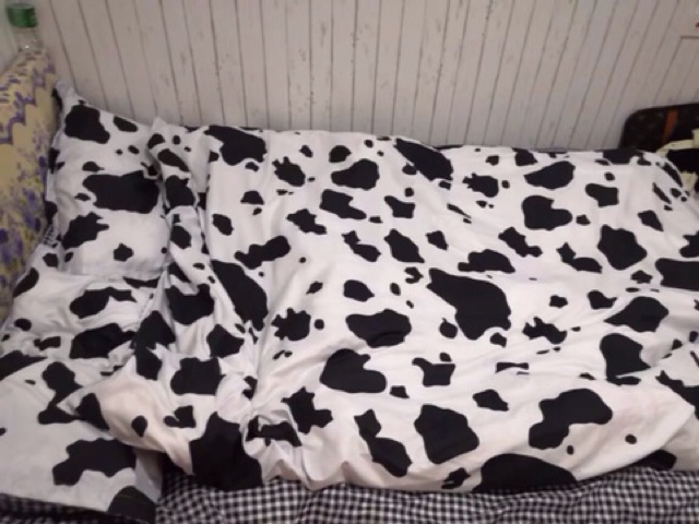 Set Chăn Ga Họa Tiết Bò Sữa Siêu Đáng Yêu [Shinbedding] | BigBuy360 - bigbuy360.vn