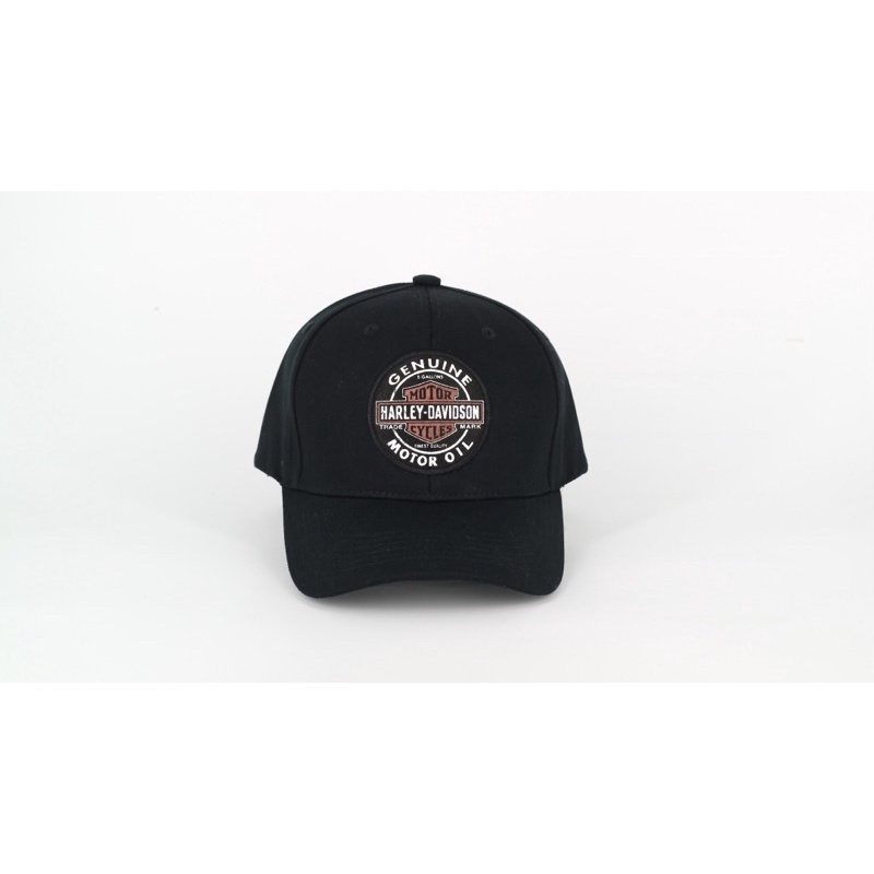 Nón kết Harley đen
