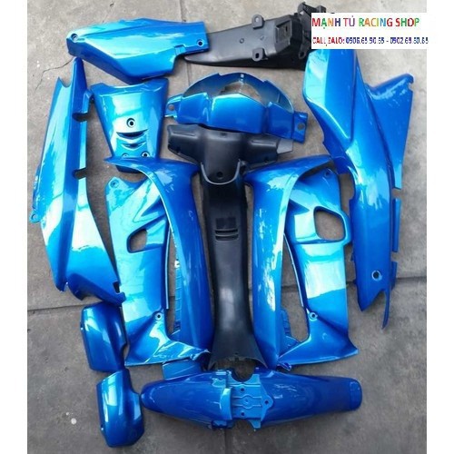 Dàn áo xe máy Wave a, Wave 100, 110 đời đầu Nhựa ABS - XANH NGỌC
