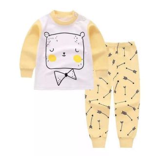 Combo 3 bộ cotton dài tay cho bé